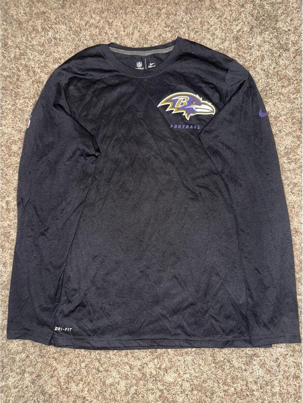 Nike Men’s Baltimore Ravens  Sideline Legend Performance Long Sleeve T-Shirt
